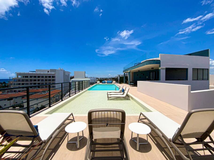 Beautiful + Luxury + Ocean View + Pool Apartment Playa del Carmen Exterior photo