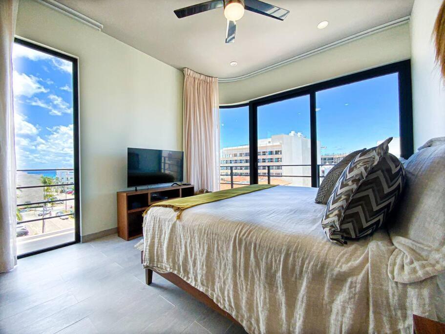 Beautiful + Luxury + Ocean View + Pool Apartment Playa del Carmen Exterior photo